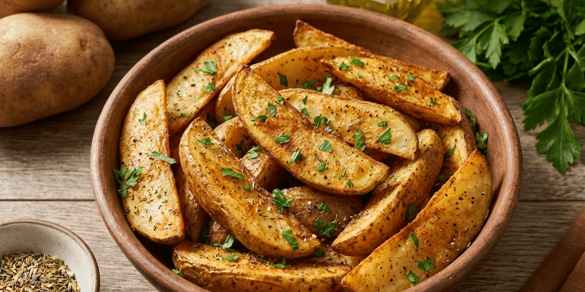 Crispy Seasoned Potato Wedges