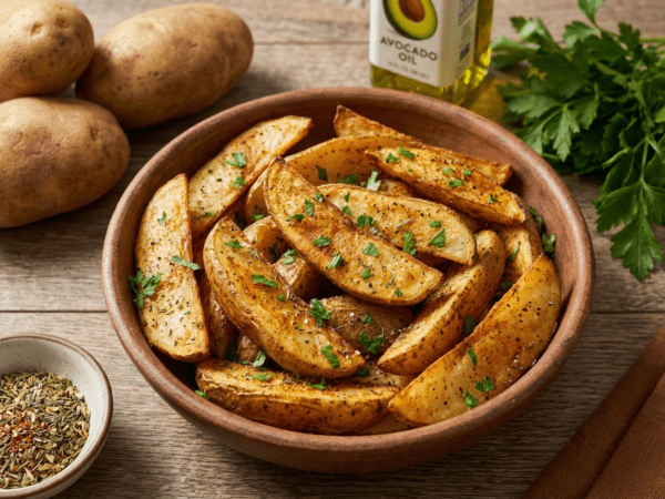Crispy Seasoned Potato Wedges