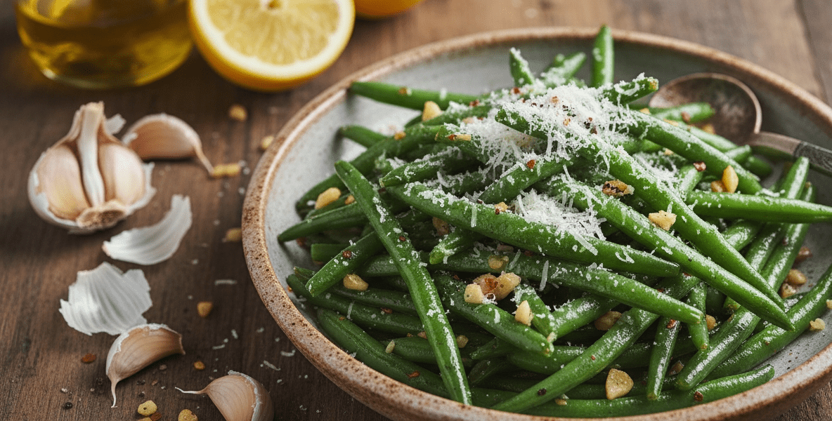 Garlic Parmesan Green Beans