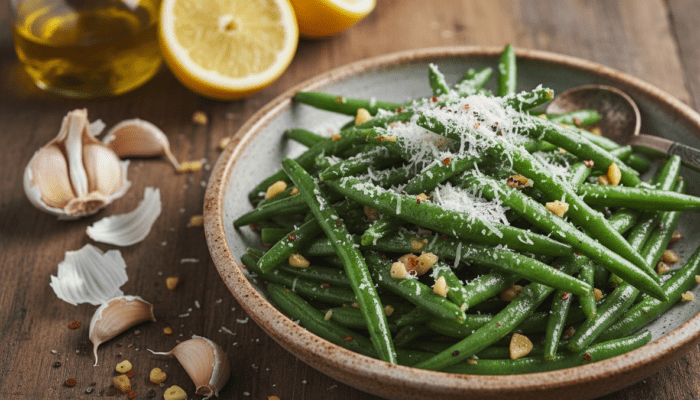 Garlic Parmesan Green Beans