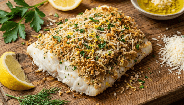 Herb-Crusted Orange Roughy