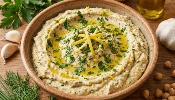 Lemon Herb Hummus