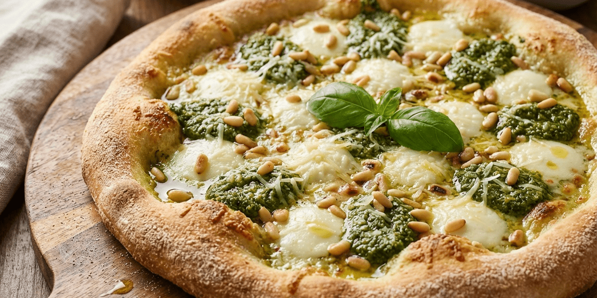 Pesto and Pine Nut Pizza