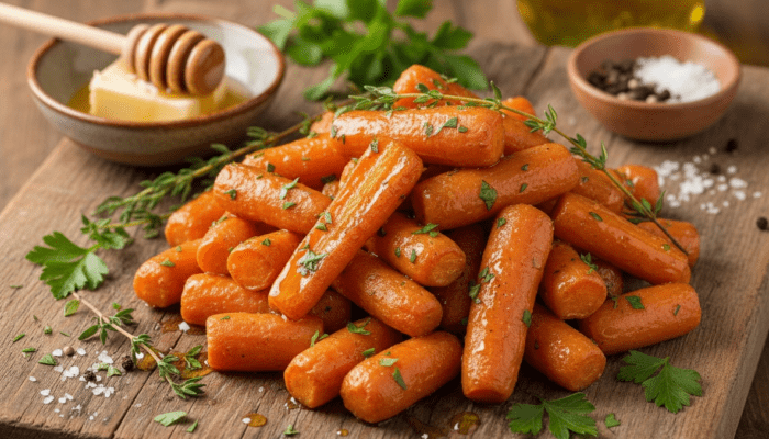 Roasted Honey Glazed Carrots
