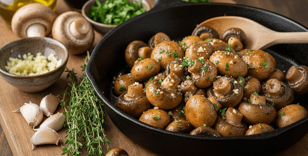 Sautéed Garlic Butter Mushrooms