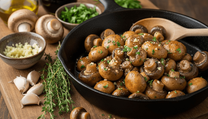 Sautéed Garlic Butter Mushrooms