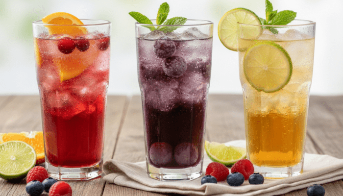 Sparkling Fruit Spritzers