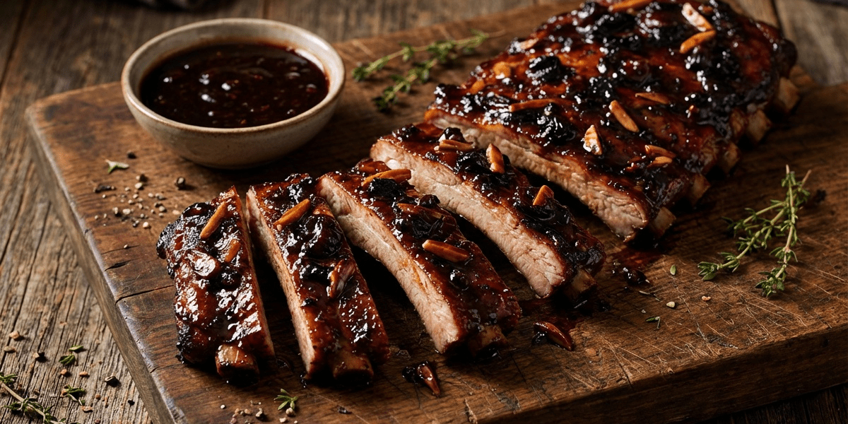 Southern Tier Black Cherry Glazed Spare Ribs