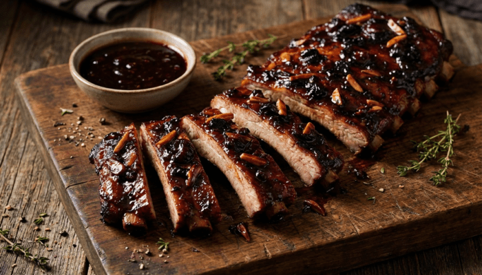 Southern Tier Black Cherry Glazed Spare Ribs